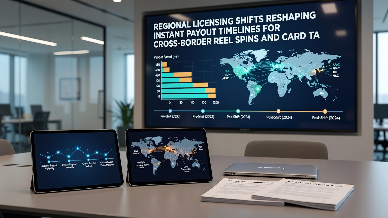 Infographic showing payout timeline variations across licensed gaming regions in 2026